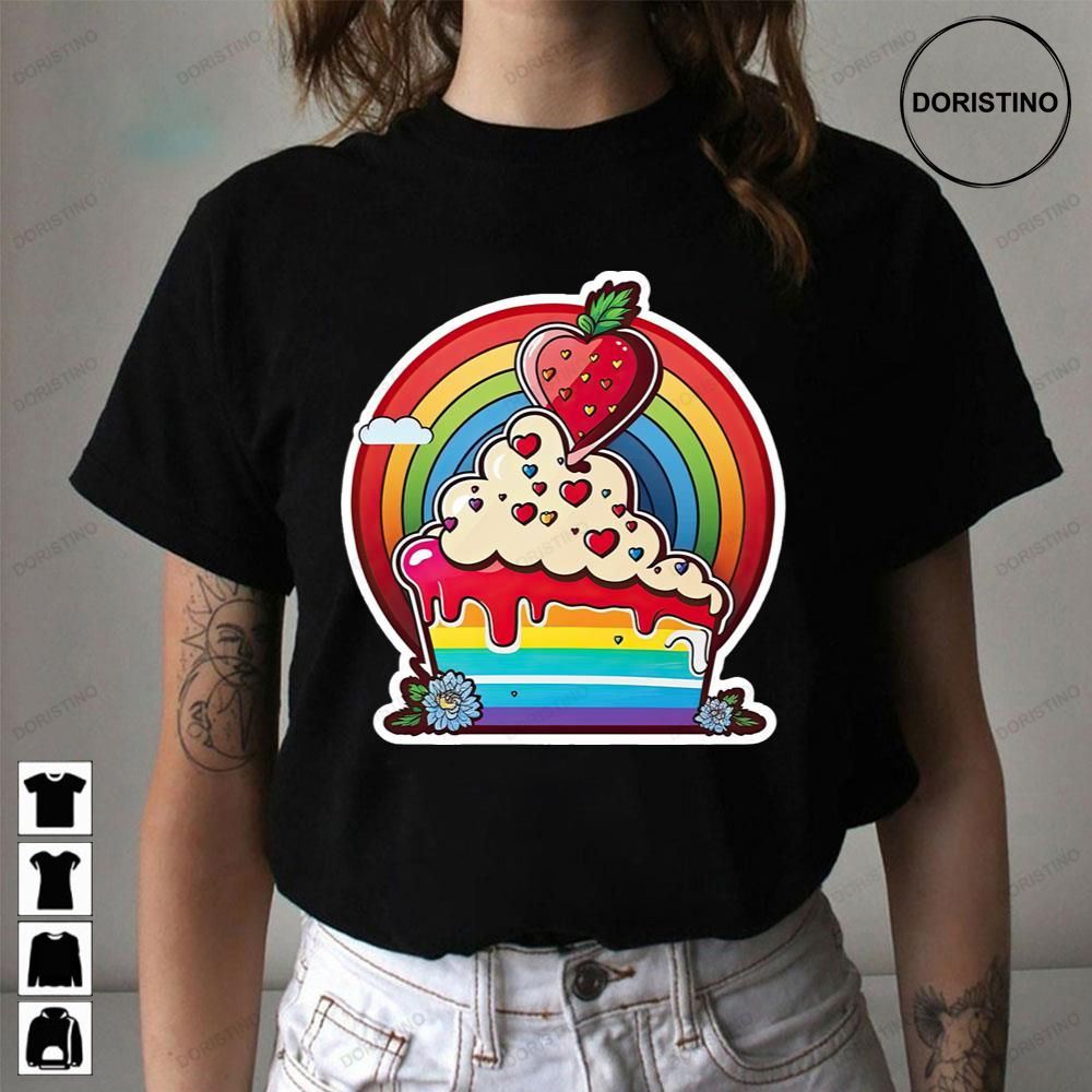 You Bake The World A Better Place Rainbow Background Awesome Shirts